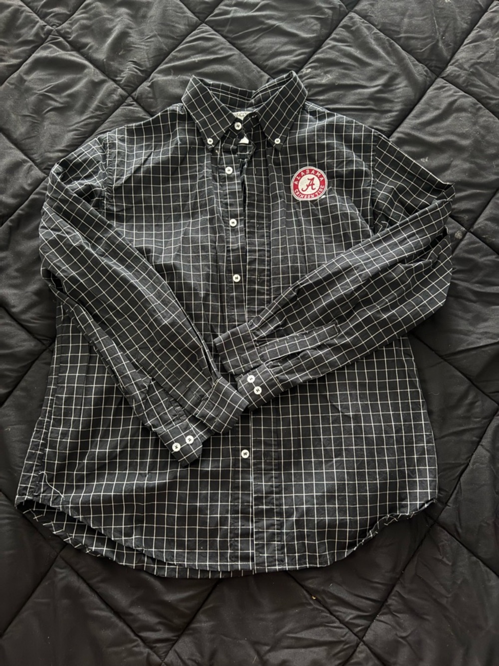Black Plaid University of Alabama Button-Down Shirt